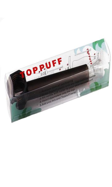 Bongo de parafuso instantâneo de pufff puff em uma garrafa Toppuff Viajante Diy Tubo de água Viagem Substituição de acrílico portátil Fumando vidro HOO5456207