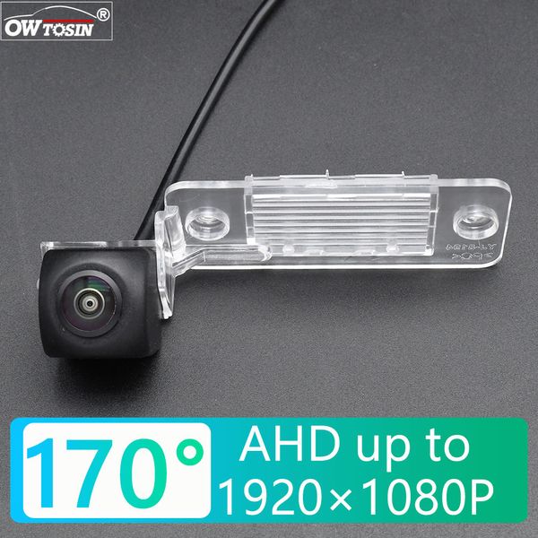 170 graus ahd 1920x1080p câmera traseira para vw tiguan touareg polo sedan santana passat backup camera supilet placa luz