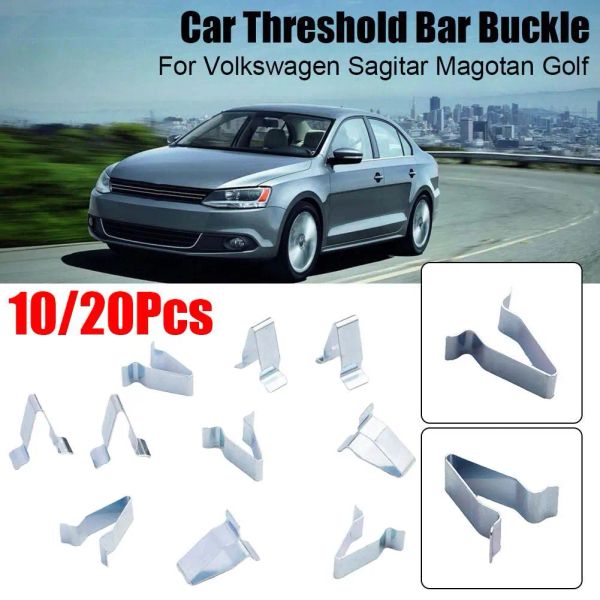 10/20pcs/Set Car Threshold Strip Clip Clip Metall -Kofferraum -Befestigungsclips Innenpaneelverkleidung für Volkswagen Sagitar Magotan