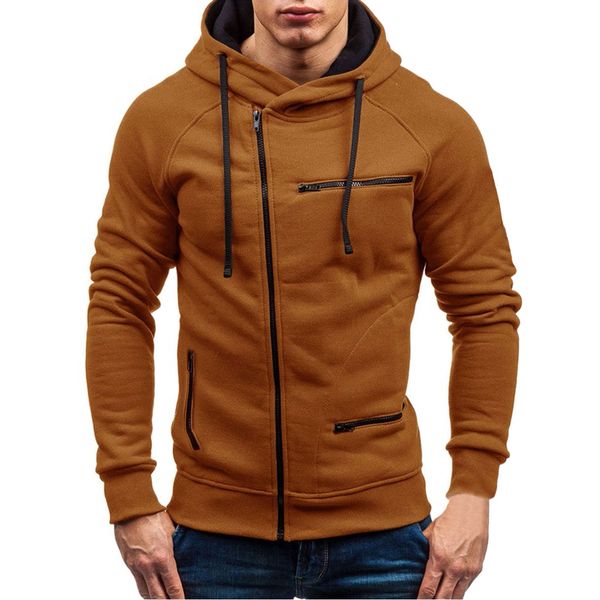 Kragenmantel langes massives warmes Ärmel Paar Männer Reißverschluss Sport Männer Leichter Hoodie Langes Sweatshirt Männer Sweatshirts Kapuze mit Kapuze