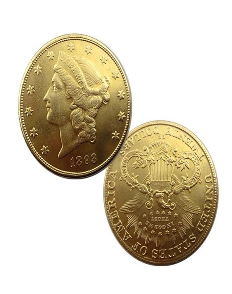 Crafts United States of America 1893 zwanzig Dollar Gedenkmünzen Kupfermünzen Sammlung Vorräte 4294054
