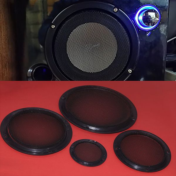 Universal Black Metal Car Speaker Grill Mesh Mesh Gabinete líquido Campa Proteção Círculo DIY Acessórios de alto -falante DIY 3 