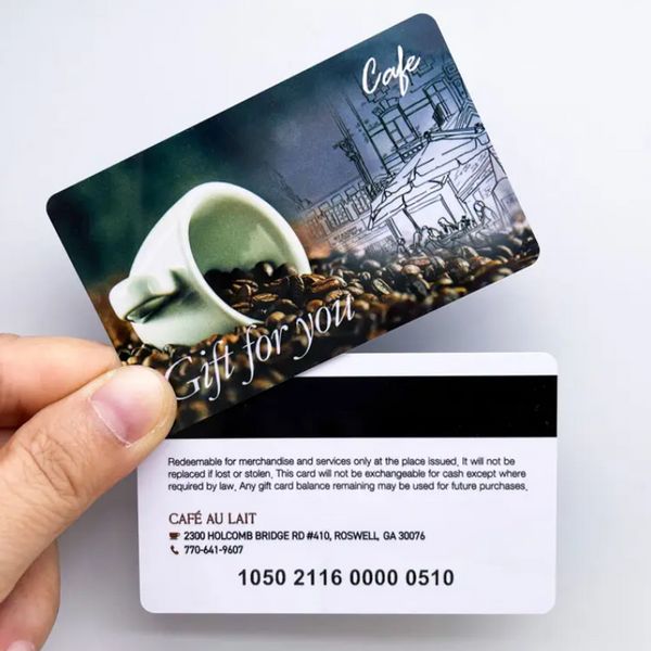 Stampa a colori a colori personalizzato Black Pvc Plastic Logo Abbonamento QR Code Gift Code Fedelity Card