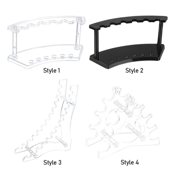 1PCS 6/12 slots acrílico portador de caneta com maquiagem de maquiagem de maquiagem Organizador de caneta Organizador da escola Os artigos de papelaria de artigos de papelaria