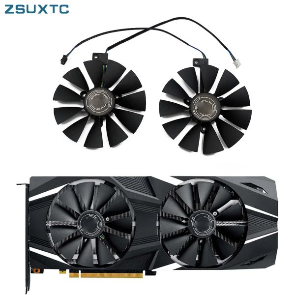 PADS 87mm FDC10U12S9C 4PIN RTX 2060 2070 2080 FAIR AVANDENTE DO AVANÇADO DO ASUS GEFORCE RTX2080 RTX2070 FAN do cartão de jogo