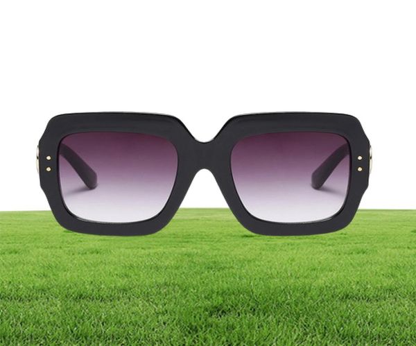 Vengom European and American Fashion Cat Eye Mulheres de grandes dimensões de óculos de sol, designer de marca Vintage Retro Sun Glasses for feminino UV400 2423187