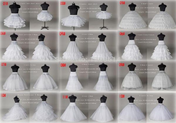 2020 NUOVO 10 stile bianco a una linea sirenetta da ballo da sposa sottovesti da sposa sottokirt accessori per matrimoni di crinolina Bridal SL6595200