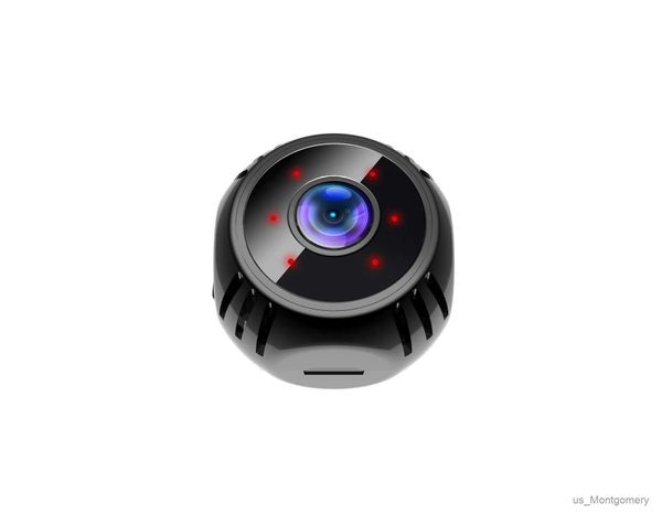 Webcams W8 Wireless Webcams HD 1080p 360 ad angolo largo wifi a allarme di visione notturna per visione notturna Push wifi fotocamera per la sorveglianza del sistema di sicurezza domestica