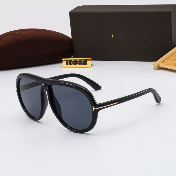 Солнцезащитные очки рамки Том-Форды с модными ультрафиолетными солнцезащитными очками для прозрачных мужчин и устойчивых женщин 1627 Оваль