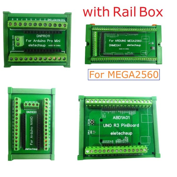 ABD1A01 DN31C01 DNPRO11 Din Rail Mount Block Adattatore Modulo Adattatore per Arduino Uno/Mega2560/Nano/Pro Mini Board