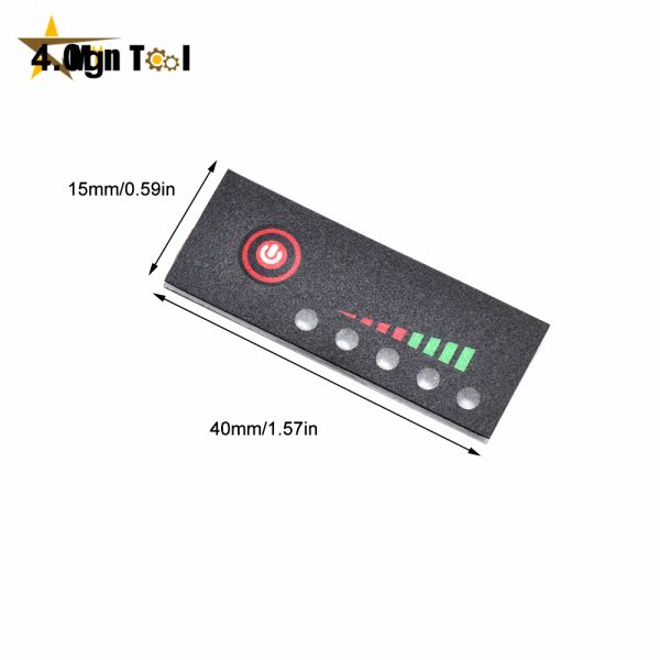 Batteriepegel -Indikator -Tester 18650 Lipo -Lithiumkapazitätsmesser 1s 2s 3s 4s 3,7 V 7,4 V 11,1 V 14,8 V Modul Elektronisches Werkzeug
