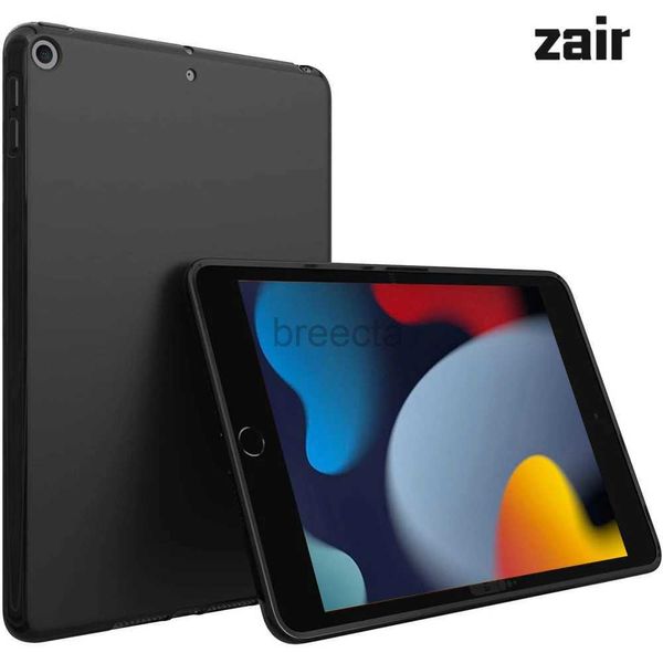 Tablet PC Cases Bags Case de silicone para iPad 10.2 7th 8th 9th Generation Flexible Bumper Back Topar para iPad 7 8 9 2019 2020 2021 Shell preto 240411