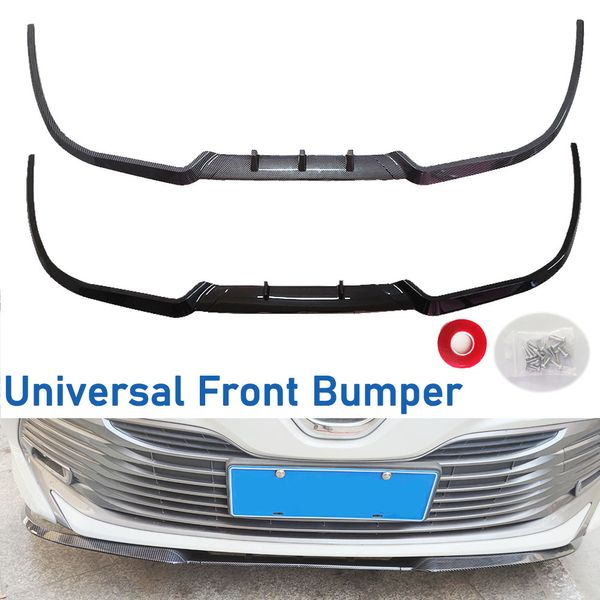 ABS Universal Car Front Stoßstange Lip Body Kit Spoiler Splitter Abs Stoßstange Canard Lip Splitter Universal Car Accessoires Frontlippe