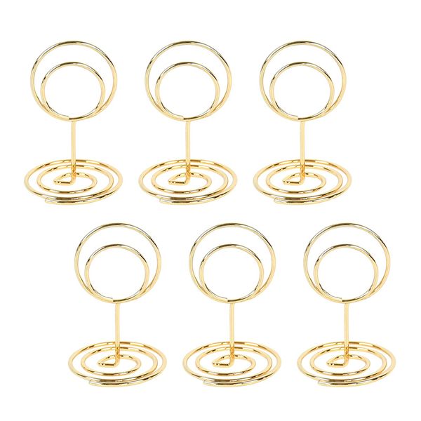 10pcs Metal Place Kartenhalter Foto Clip Ständer Hochzeitstisch Nummer Nennzeichen Ständer für Hochzeits Geburtstagsfeier Home Dekoration