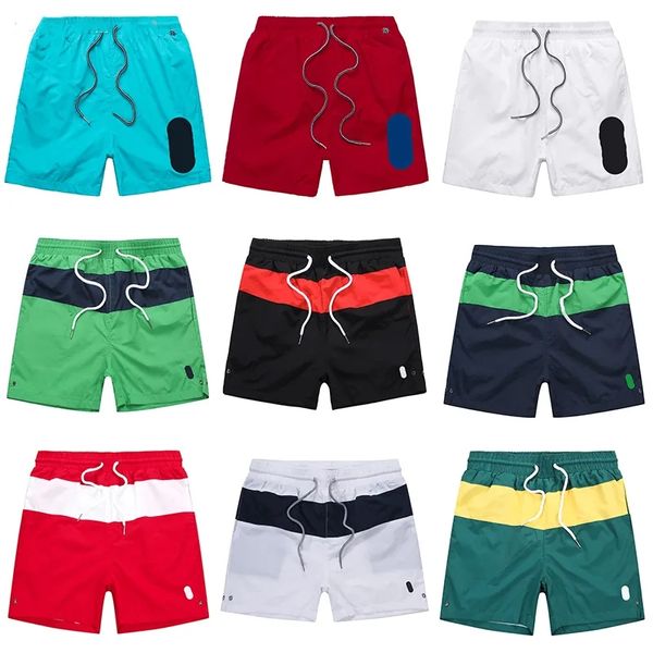 Designer verão pequeno homem bordado bordado shorts casuais fino rápido secagem de roupas de banho de seca rápida malha de tecido praia curta