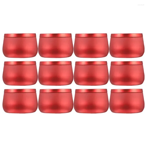Bottiglie di archiviazione 12 pezzi Jar pancia scatole di imballaggio universali rotonde in scatola di stagnole sigillate