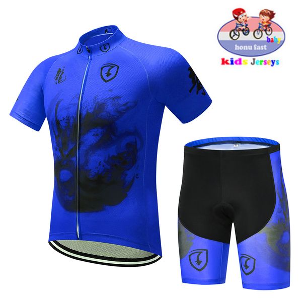 Sommer Neue 2023 Kinderbike -Hemden Anzug Fahrrad Jersey Set Boys Girl Road Bike Abbigliamento da Ciclismo Bambini Schnelle Trockenhose