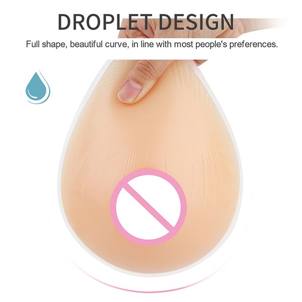 Lervanla Bt Vendita a caldo Sampestro di silicone forma lacrima a forma di protesi artificiali transgender transgender 400-1600 g/coppia