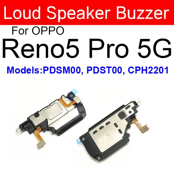 Caminhão de alto -falante para oppo Reno 5 6 7 5Pro mais 6Pro mais 7Pro 5 K 7SE 7Z Alto -alto -falante Buzzer Ringer Sound Som Flex Cable Parts