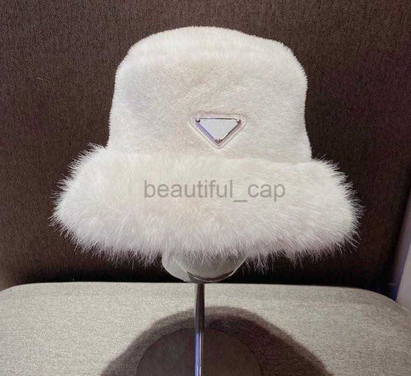 Designer Cappelli da bordo pungenti Cappello da secchio in pelliccia invernale per donne 24ss New Designer Fashion Spesso da signore Calmi Cappelli pescato