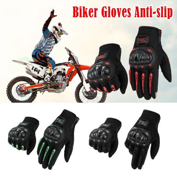 Motorradhandschuhe Mann Sommerhandschuhe Winter warmes Leder winddicht