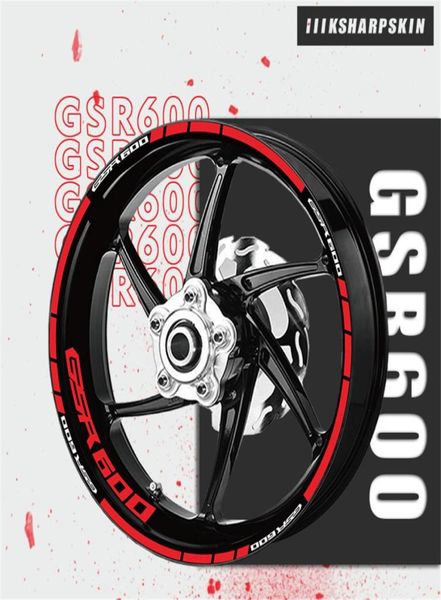 Hochwertiger Motorradaufkleber Trend Men039s Rad Reflexion dekorativen Decal -Reifenstreifenfilm für Suzuki GSR600 GSR 6002722363