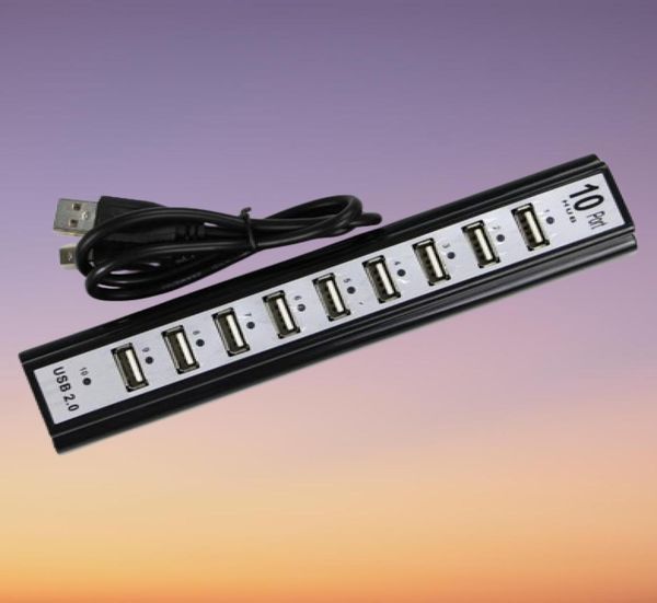 10 Порт Hispeed USB 20 адаптер Hubpower для ПК -ноутбука Компьютерной мыши Внешние приводы Используйте USB Hub 208840019