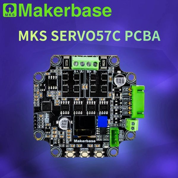 MKS servo57c PCBA Placa NEMA 23 Fechado Controlador de Motor de Servo de Stepper Fecht para o roteador CNC da impressora 3D