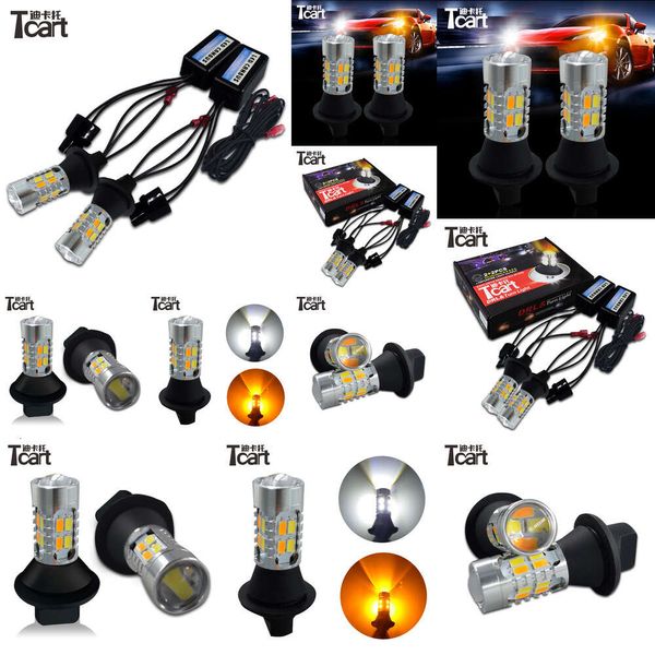 TCART WY21W 7440 per Toyota Camry Car Drl Daytime Running Segnali di svolta i lampadine a LED AUTO DRL DRL LIGHT TUTTO IN UNO