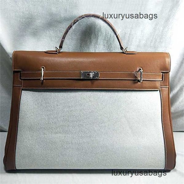 Designer-Handtaschen Mode 50 cm Totes Taschen 50 cm große Männerhandtaschen Echtes Ledertasche Einmals Einstieg großer Kapazität Reise WN-IBK0