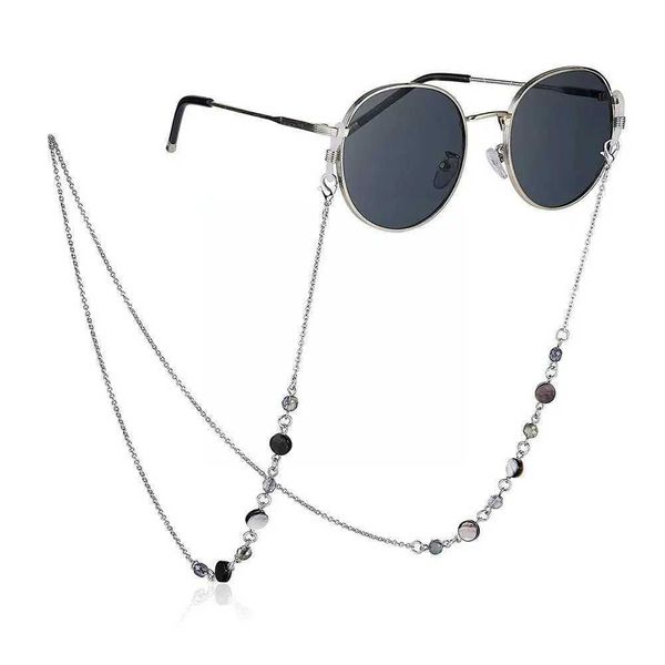 Ecineglasses Correntes o suporte da corrente de vidro de vidro com colar adequado para óculos de sol da moda feminino Colar Chain Chain S9V8 C240411