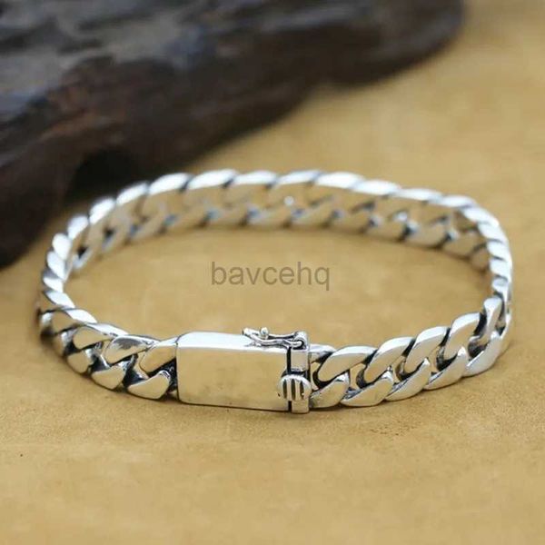 BANTAGLE 7mm-8mm Bocai Nuovo solido S925 Silver Jewelry Fashion Punk in stile Punk Hipster Bracciale 240411