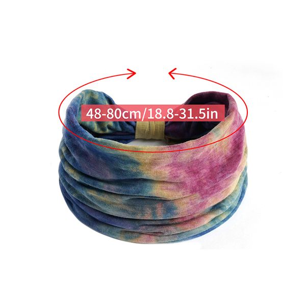 18,5cm Vintage Boho Style Head Wrap embrulha arco -íris Twist Twist Twist Cross Headfarf Acessórios de cabelo elásticos para mulheres