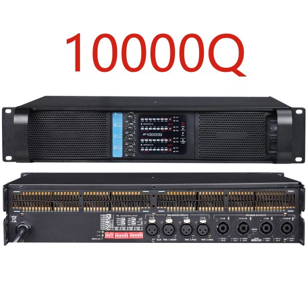 Amplificadores LCZ 10000Q Novo amplificador de matriz de linha 2500W*4 canais do amplificador Profissional Sistema de som DJ DJ AUDIO