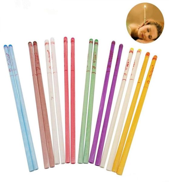 100x natürliche Ohrkerker reines Biene Wachs Thermo Auriculartherapie Straight Style Indiana Duft Candling Zylinder für Ohrpflege5633770