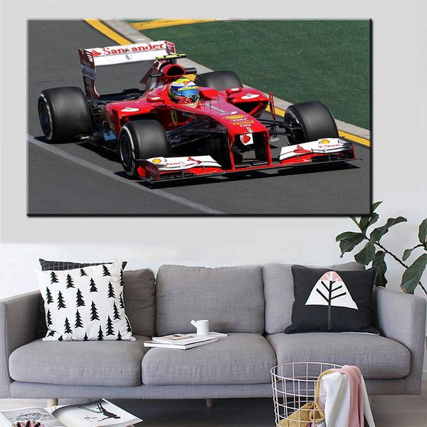 Formula 1 Racing Car Poster Painting F1 Wall Art Tela Soggio