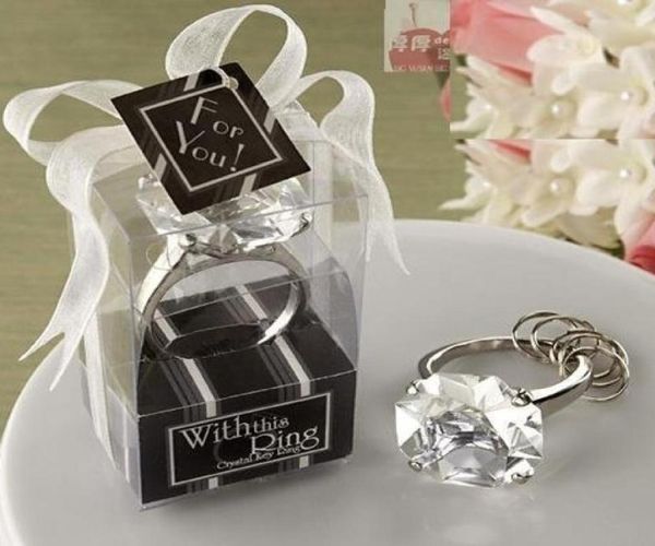 10 PCs Fashion Faux Diamond Crystal Ring -Key Chain Chain Wedding Dinner Dinner Dank Paper Towel Napkin Ring Solter WHI1020731