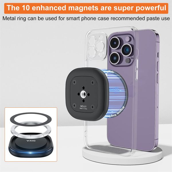 Neu für Magsafe bis 1/4 Schraubenstativmontage für iPhone 14/13/13pro/12/12 Pro Max Android Magnetic Phone Halter für Magsafe Case
