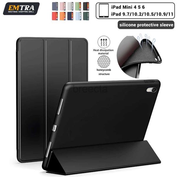 Tablet PC Cases Bags para iPad 6ª geração/ iPad 5ª geração 9,7 polegadas iPad Air 1 2 Case para iPad Pro.7 2016 2017 2018 iPad Air 5 Air 4 2022 10th 10.9 240411