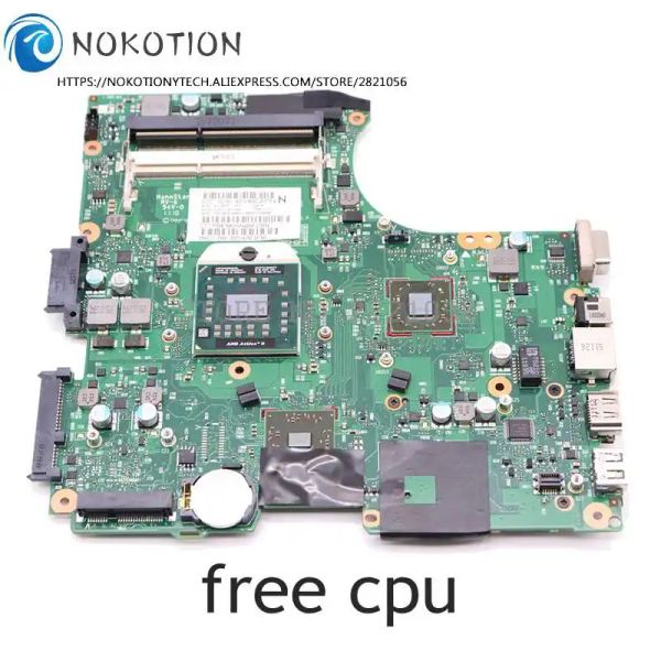 Placa -mãe Nokotion 611803001 para HP Compaq CQ325 CQ625 325 625 Laptop placa -mãe RS880M DDR3 Socket S1 CPU grátis