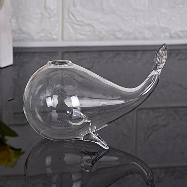 Вазы Симпатичная китовая стеклянная ваза мультфильм Сделай DIY Гидропоника