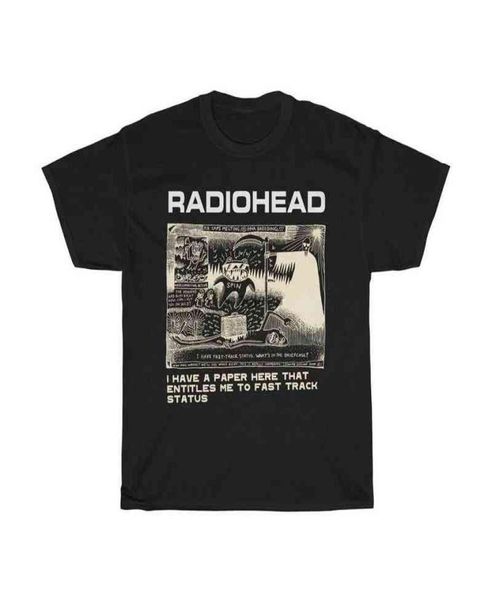 Radiohead T -Shirt Männer Mode Sommer Baumwolle T -Shirts Kinder Hip Hop Tops Arctic Monkeys Tees Frauen Tops Ro Boy Camisetas Hombre T2204177745