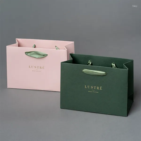 Wrap regalo Responsabile del nastro di lusso boutique Shopping Shopping Sagni stampati euro stampato con logo