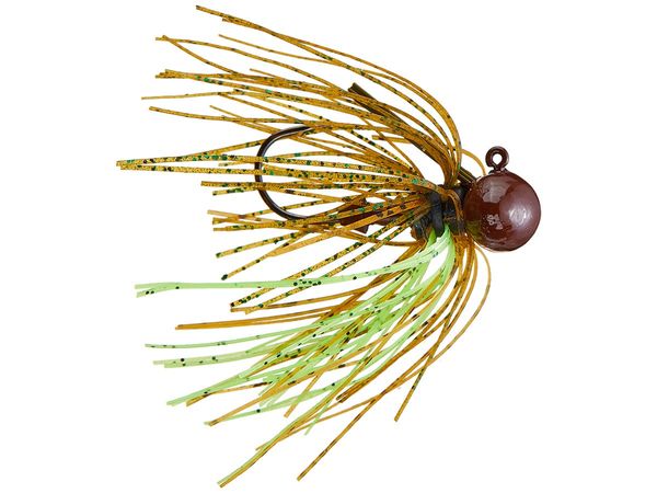 Missilebaits Micro Football Jig Mini Olive Head Jig Gonna in gomma Ike Design negli Stati Uniti