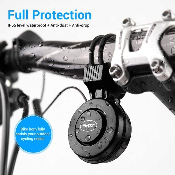 Twooc Bike Bell USB -зарядный динамик Mini Electric Bike Horn 4 режимы езда на велосипедные аксессуары MTB Electric Bicycle