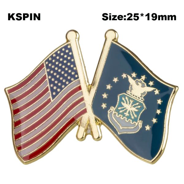 USA Fire Dept. Friendship Flaggenabzeichen Brosche Natinal Revers Pins Flagge Revers Pins Country Flaggen Abzeichen XY0660