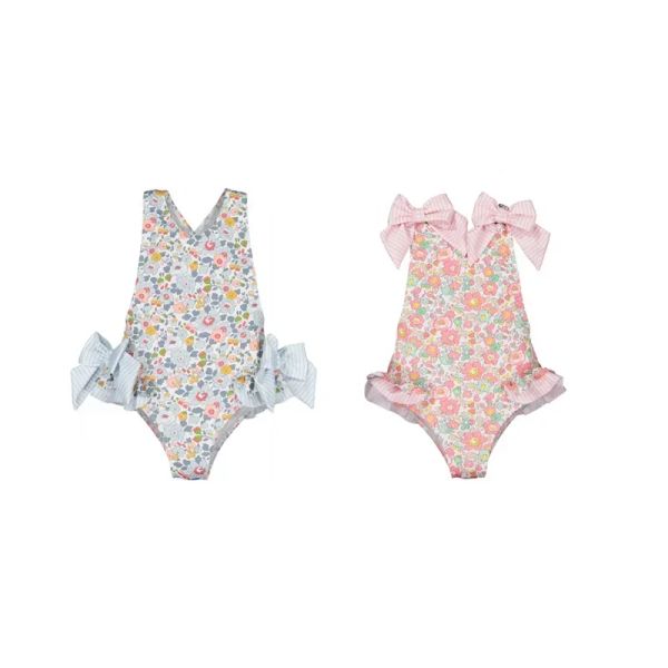 Mädchen Badeanzug Amoi Baby ein Stück Sling-Print Süßes Strand Bikini Badebekleidung Baby Mädchen Badeanzüge 2-7y Biquini Infantil Menina