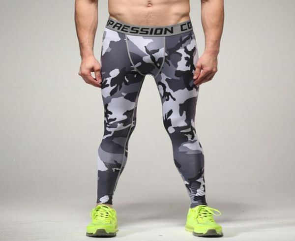 Men039s esportes calças de corrida jogging camuflando graffiti compressão de mestras treinando pantalon broekpak malas hombre gym man legg2032419