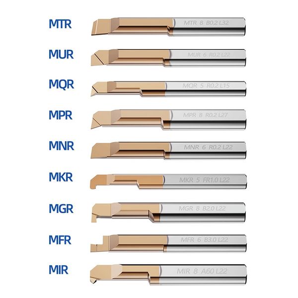 MGR MKR MFR Tungstenstahllegierung Bohrung Werkzeug CNC Slot Tool Carbid -Werkzeugstange Automatische Drehmaschinen Schockdichte Mikropfad Bohrung klein