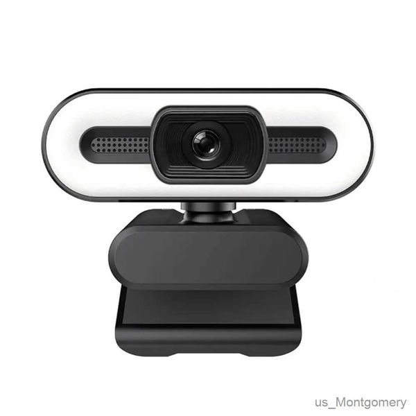 Webcams abs durável 1080p/2k/4k focada câmera de foco fixo compacto webcam usb instalação fácil para pc